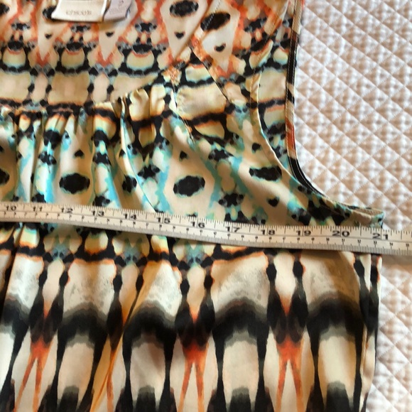 Chico’s Size2 Pleated Neckline Tank - Picture 5 of 7